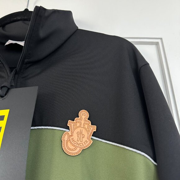 NWT Moncler X JW Anderson Zip Up Cardigan Sweater Sz Small Colorblock Jersey - Picture 6 of 8
